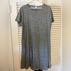 Old navy linen blend gray t shirt dress. Size XL